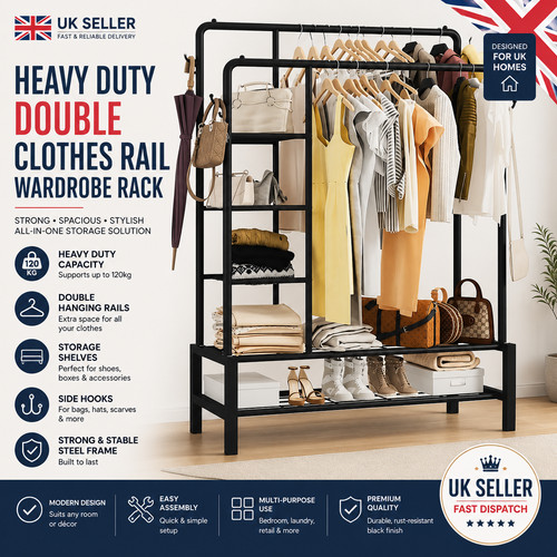 Heavy duty clothes rail - heavy,