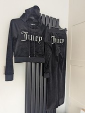 ,?Authentic Ladies Juicy Couture Velour Tracksuit Size Xs Vgc 