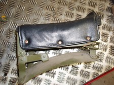 Original vintage WW2 Lycetts motorcycle sprung pillion seat with repro cover