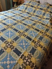 Gilmore's Village Weave Wool Blanket Wareham Dorset 1960s 240x225 Welsh Style 
