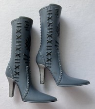 Bratz doll shoes grey high