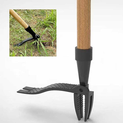 Stand weeder puller root - up,