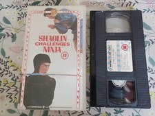 SHAOLIN CHALLENGES NINJA Vhs Video Kung Fu  Warner Bros EXCELLENT CONDITION 05