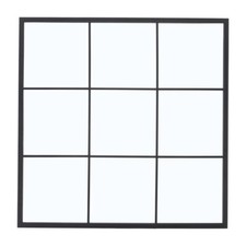 Square/Rectangle Wall Mirror Glass Panel Window Style Vintage Hallway Home Decor