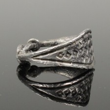 ANCIENT VIKING SILVER RING - CIRCA 9th/10th CENTURY    (0029)