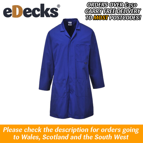 Blue steel work overcoat - work, lab