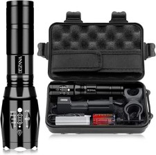 Beizkna LED Torch Rechargeable Zoomable Torches LED Super Bright Flashlight