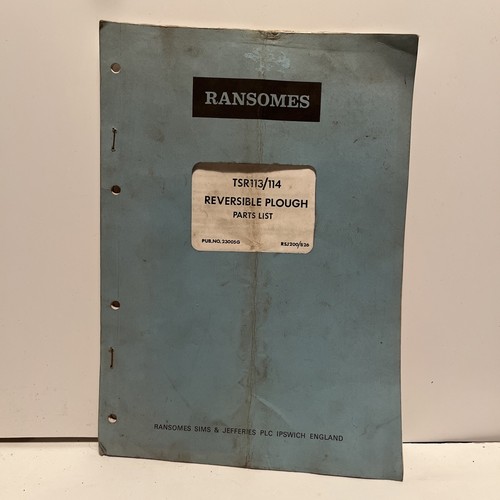 Ransomes tsr113 114 reversible - ransomes,
