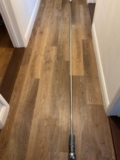 Extendable ( up to 94” ) Metal Curtain Pole Chrome Includes  20  Rings