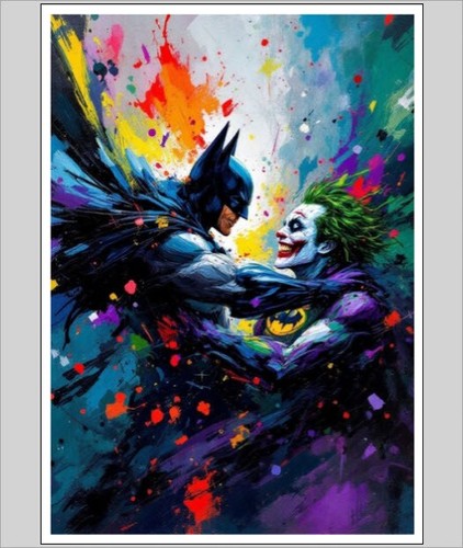 Superheroes print - a4,