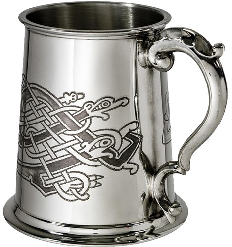 Pint pewter tankard celtic - pint,