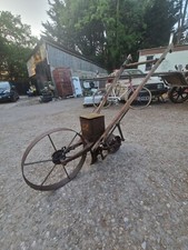 RARE UK FIND: WORKING  ANTIQUE PLANET JR NO.5 SEEEDER / FARM SEED SOWING MACHINE