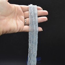 FACETED Round Beads 3mm - 15"