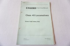 1981 Class 45 Diesel Locomotive Train Crew Railway Drivers Manual Book