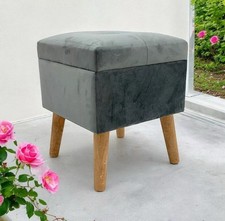 Modern Square Grey Ottoman