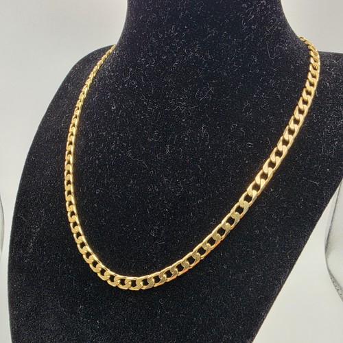 18ct gold curb chain - curb,
