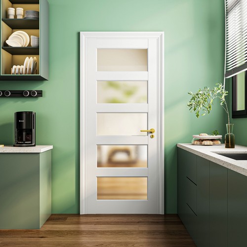 32x80 white frosted glass - white,