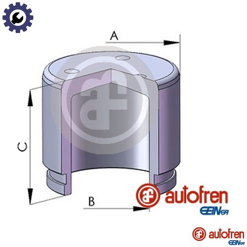 Piston brake caliper d025134 - caliper,