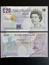 UNC Bank Of England Old £20 Twenty Pounds AA Prefix Lowther 1999 UK British