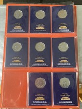 SNOWMAN 50p SET OF EIGHT 2018