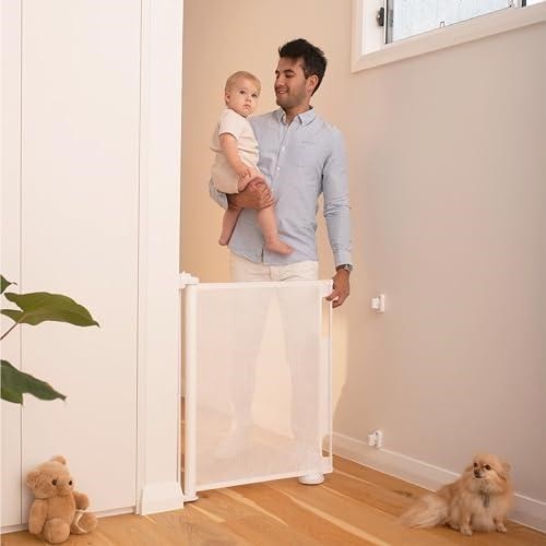 Retractable baby gate perma - retractable,
