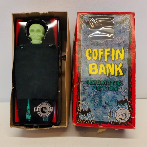 Vintage yone tin plate coffin - yone,