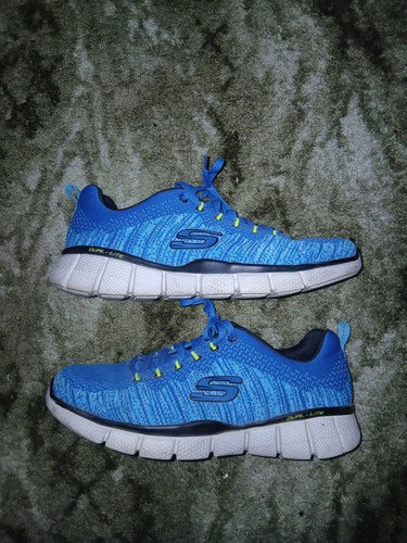 Blue skechers dual lite - dual-lite, knit