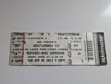 *RARE* WWE Wrestlemania  XXX (30) Ticket Stub. UNDERTAKERS STREAK ENDS! Apr 2014