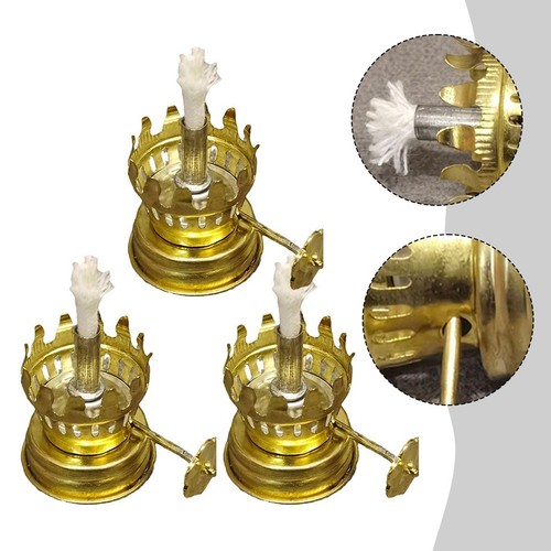 Vintage iron lamp oil burners - iron,