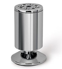 Chrome Furniture Legs  Adjustable 100-115mm  Metal Sofa Table Cabinet Feet Set 4