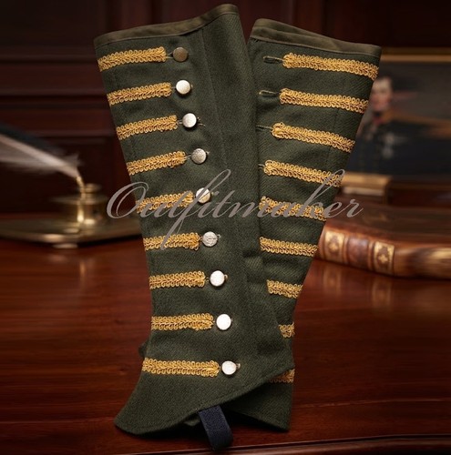 Men dark green wool hussar - men's,