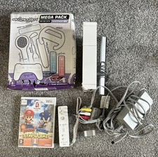 Nintendo Wii White Console Bundle,1 Controller, Mega Pack,Unopened Game,wires