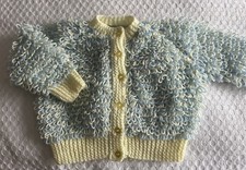 Loopy Cardigan Jacket Blue And