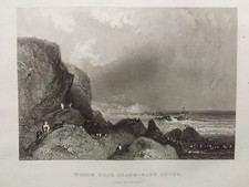 1834 Antique Print; Wreck near