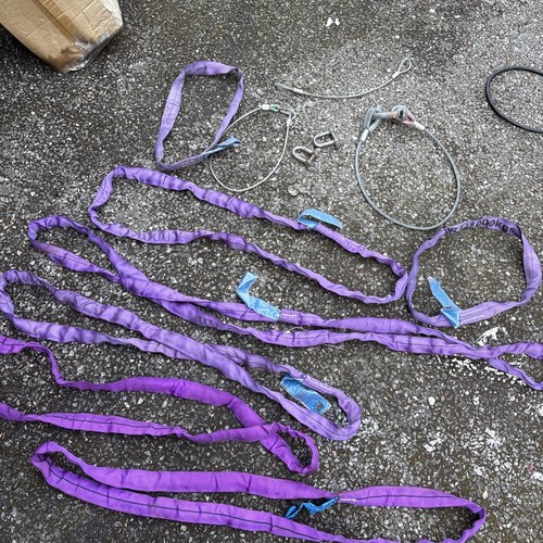 Lot various rigging slings - lot,