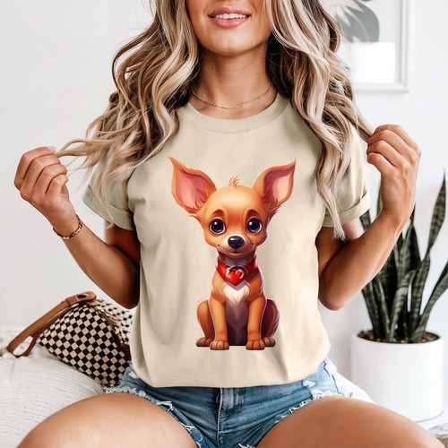 Cute chihuahua womens shirt - womens, t-shirt