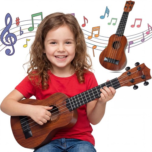 Ukulele guitar 17in - guitar, 4