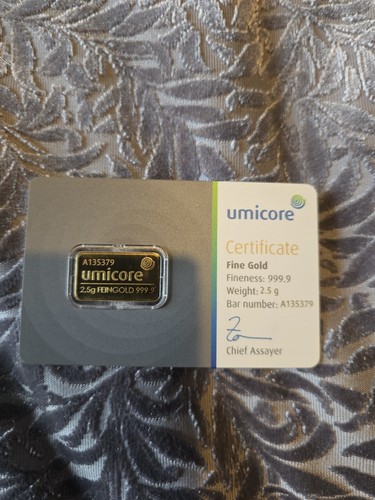 Umicore gold bullion - gold, pure
