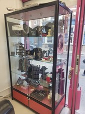 Glass Display Cabinet with Light 2 Door