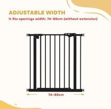 PawHut Adjustable Pet Gate