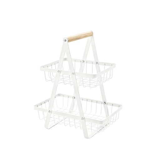 2tier fruit basket stainless - basket,