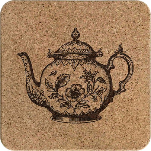 Teapot square cork - square, /