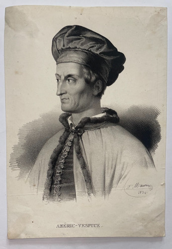 Amerigo vespucci 1834 antique - vespucci,