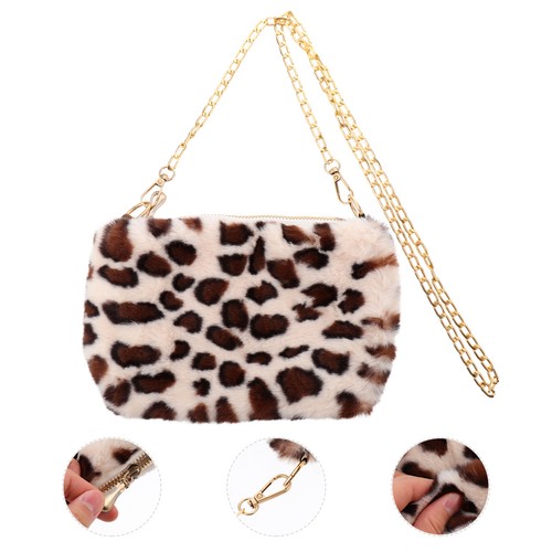 Girls plush leopard shoulder - girls,
