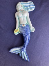 Pretty Blue Ceramic Mermaid