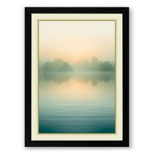 Misty dawn water - dawn,