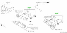 Pad Assembly rail Side Rear Right For: Subaru Impreza GDA GDB WRX STI 01-07