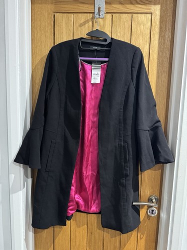 Ladies wallis black open front - wallis, open-front