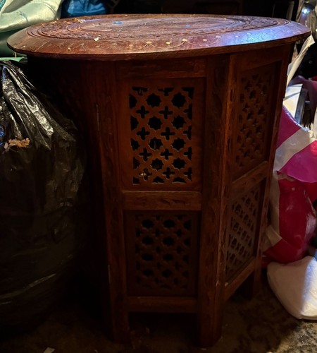 Moroccan indian carved - /,