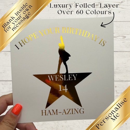 Personalised hamilton themed - hamilton,